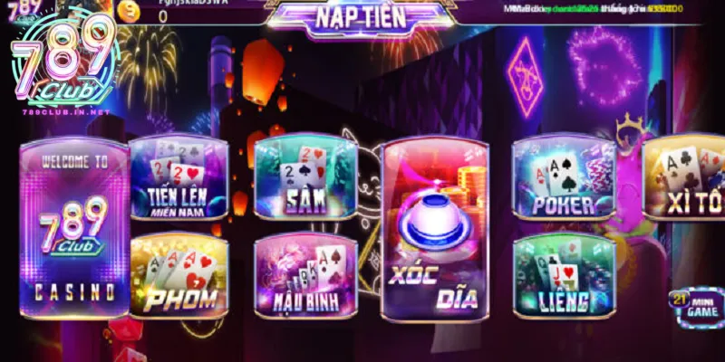 Các trò chơi phổ biến tại sảnh casino 789club