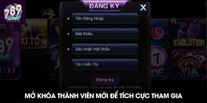 Mở khóa thành viên mới để tích cực tham gia